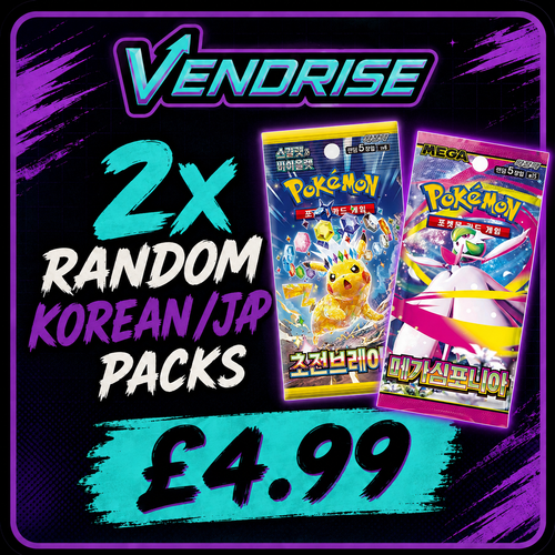 2x random Korean/Japanese booster packs bundle VendRise