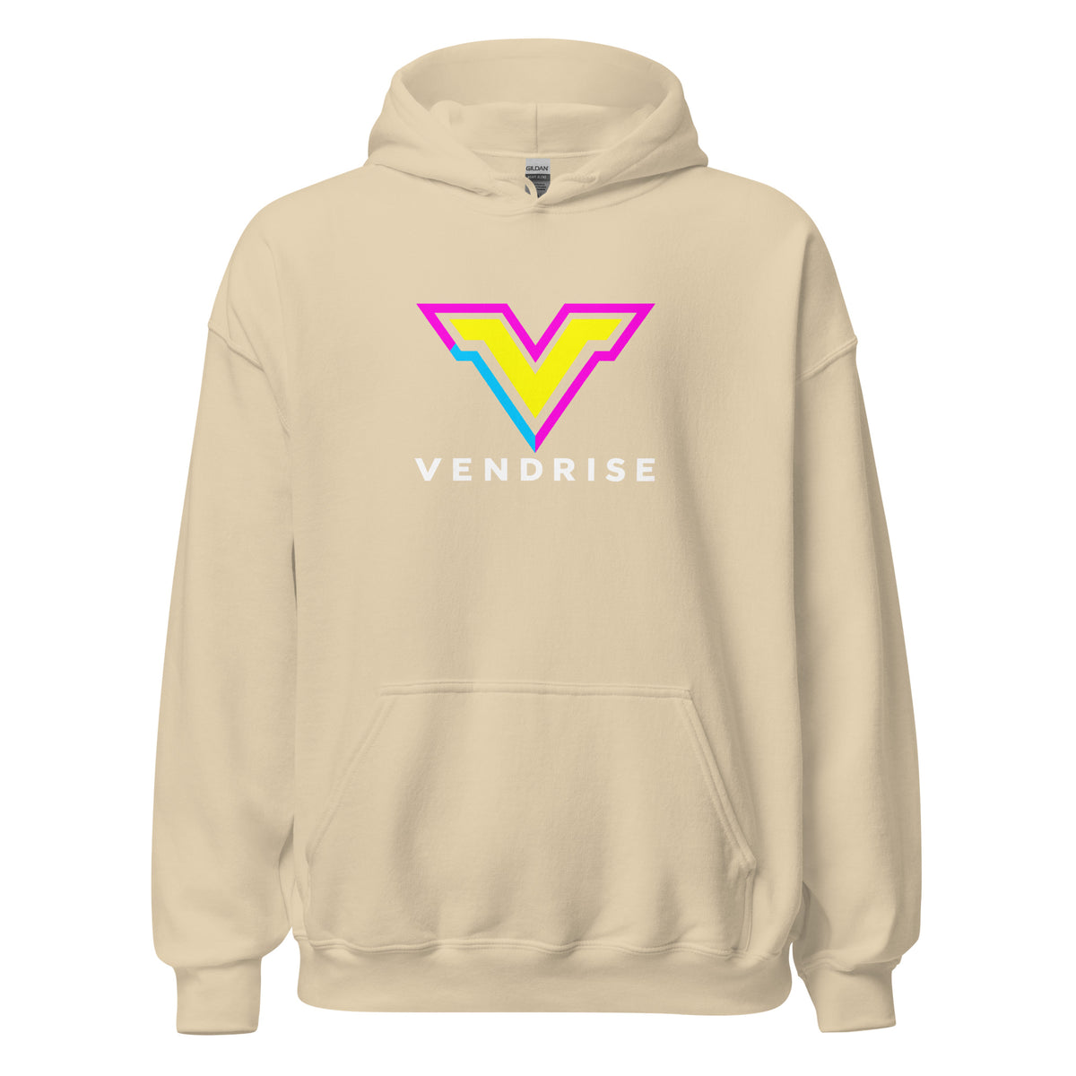 VendRise Classic unisex hoodie in Sand, front view
